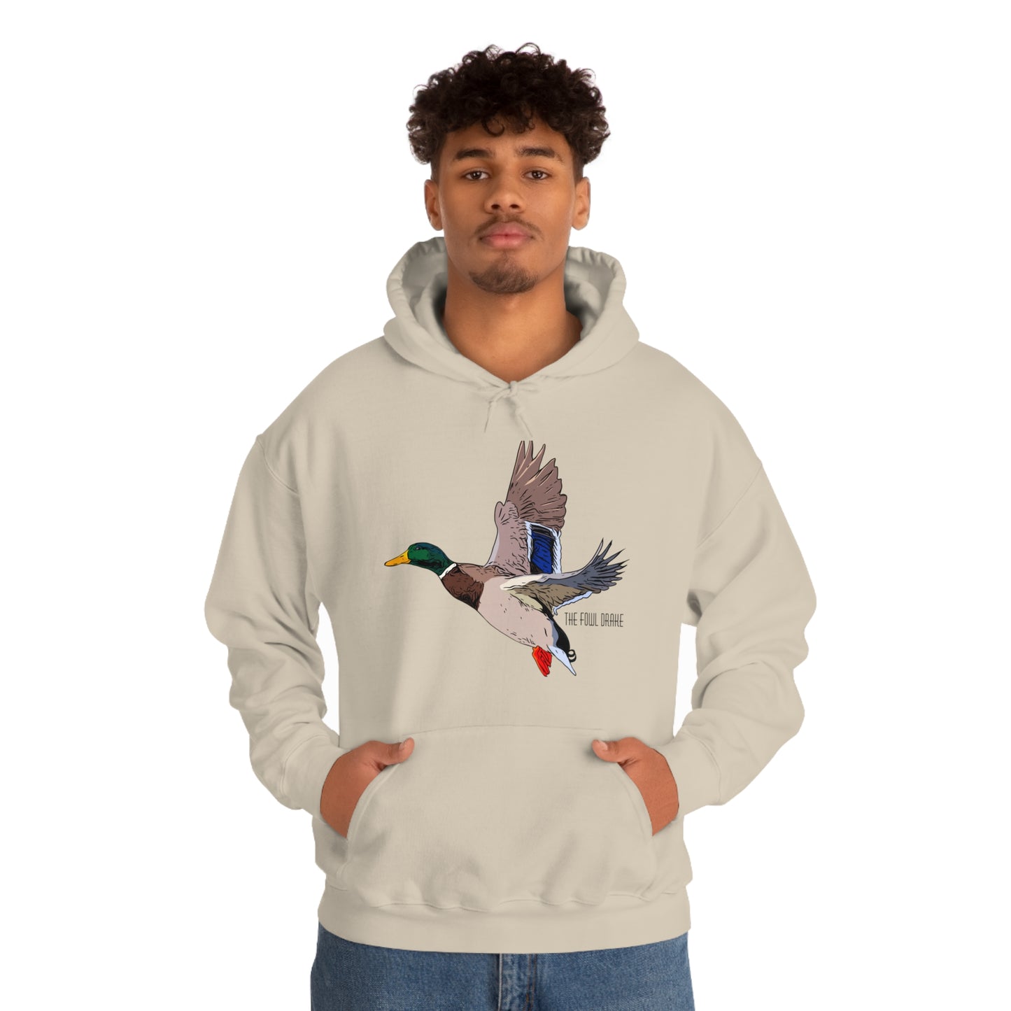 Full Plumed Drake Mallard Unisex Heavy Blend™ Hooded Sweatshirt