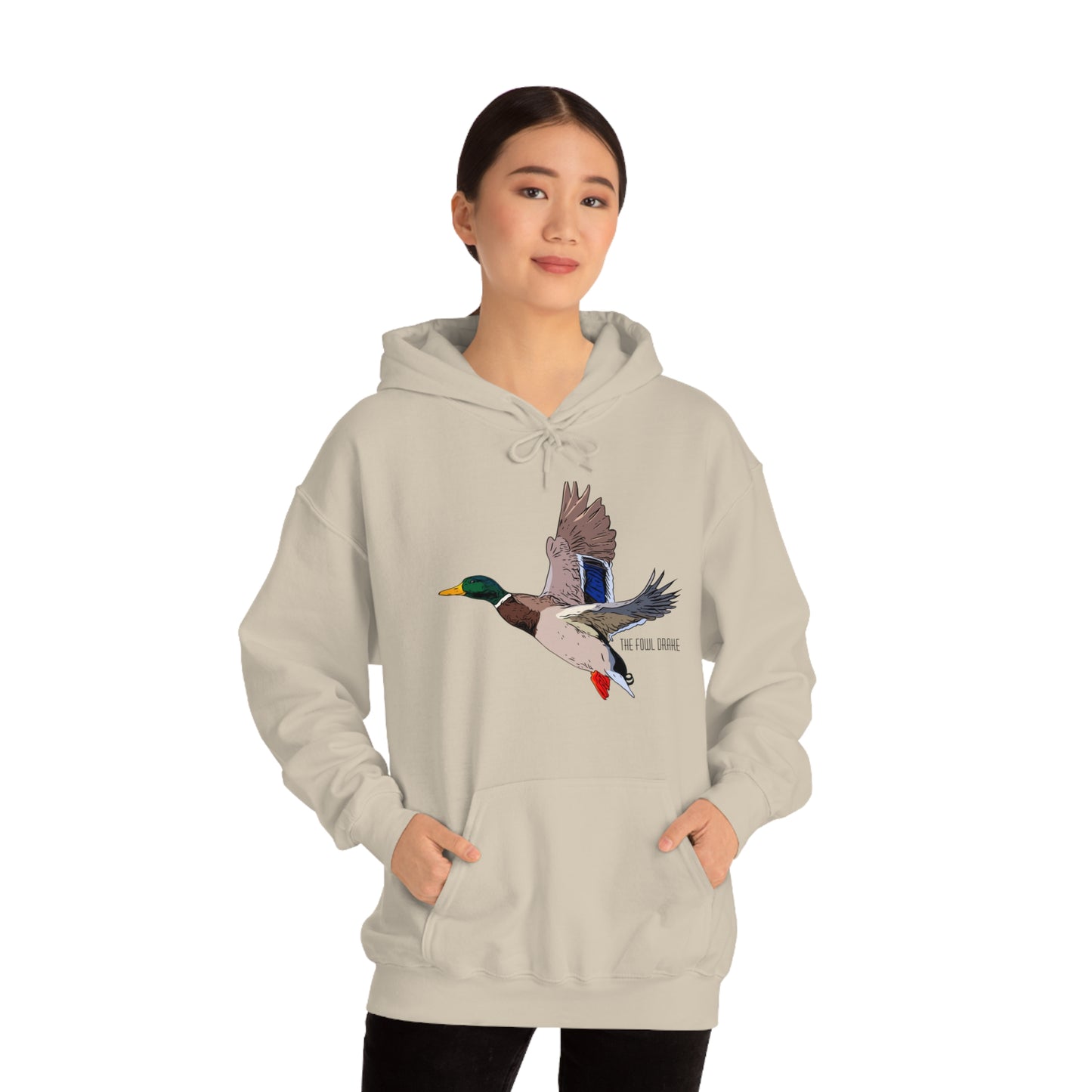 Full Plumed Drake Mallard Unisex Heavy Blend™ Hooded Sweatshirt