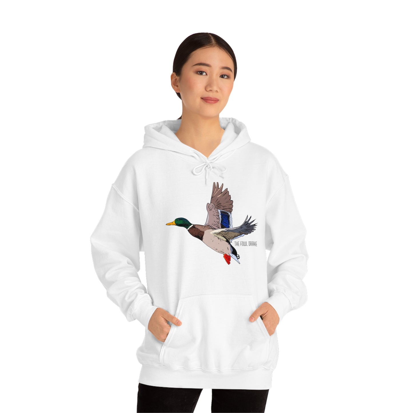 Full Plumed Drake Mallard Unisex Heavy Blend™ Hooded Sweatshirt