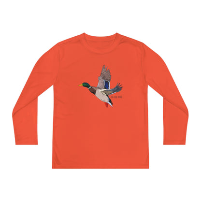 Full Plumed Drake Mallard Youth Long Sleeve Competitor Tee