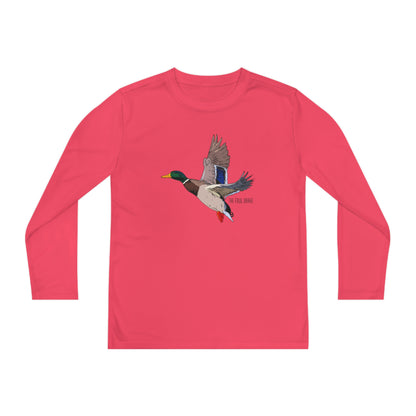 Full Plumed Drake Mallard Youth Long Sleeve Competitor Tee