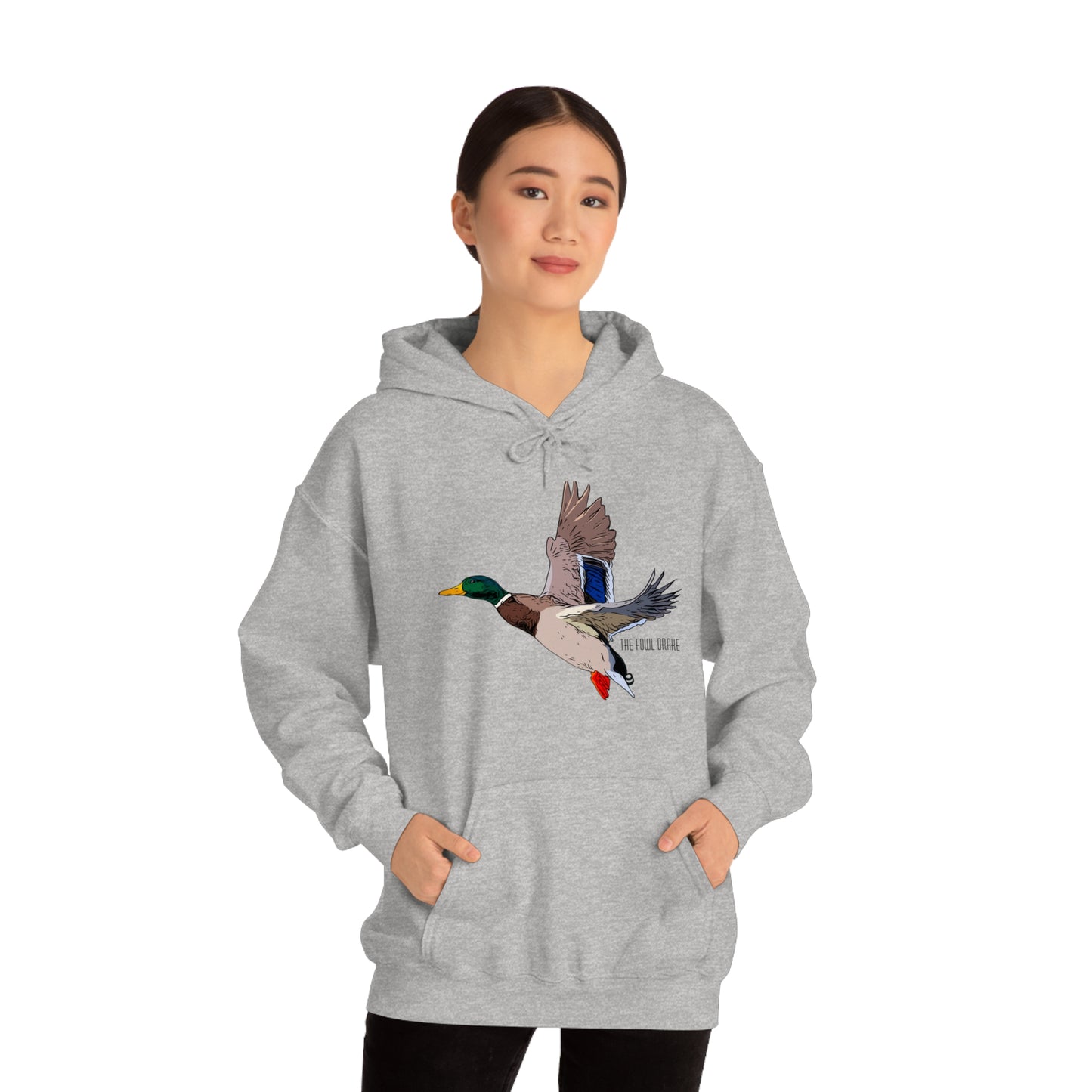 Full Plumed Drake Mallard Unisex Heavy Blend™ Hooded Sweatshirt