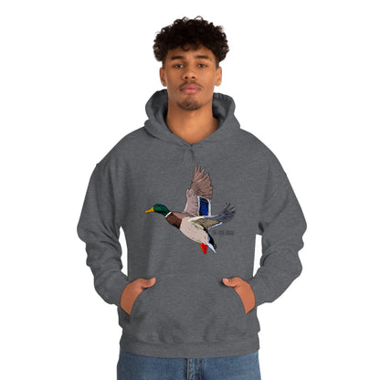 Full Plumed Drake Mallard Unisex Heavy Blend™ Hooded Sweatshirt