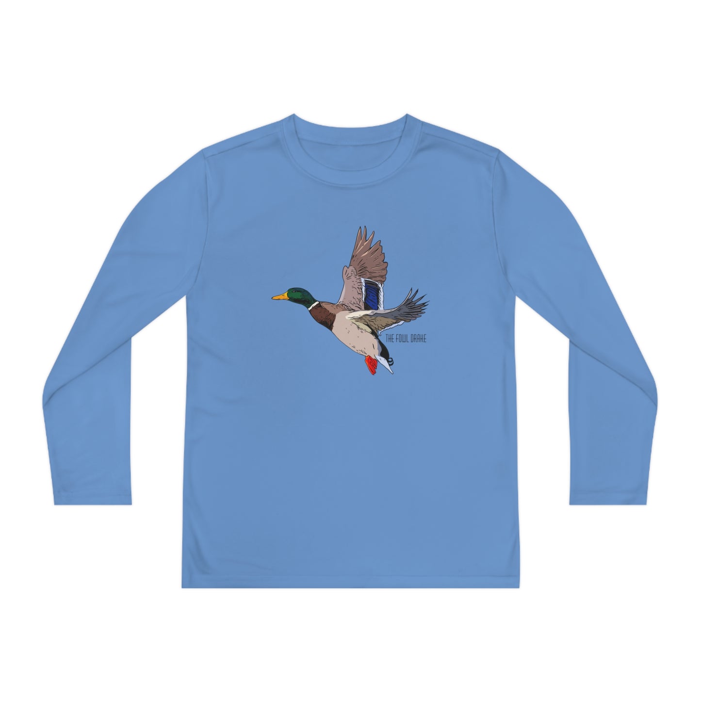 Full Plumed Drake Mallard Youth Long Sleeve Competitor Tee