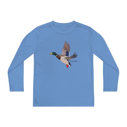 Full Plumed Drake Mallard Youth Long Sleeve Competitor Tee