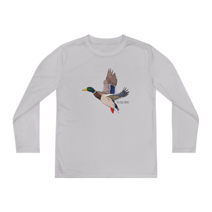 Full Plumed Drake Mallard Youth Long Sleeve Competitor Tee