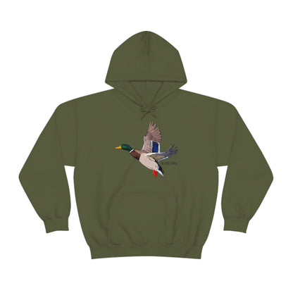 Full Plumed Drake Mallard Unisex Heavy Blend™ Hooded Sweatshirt